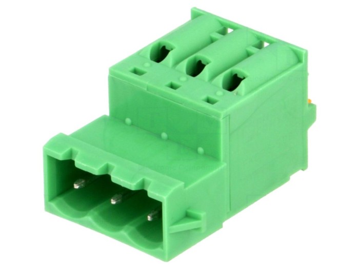 Conector regletă deconectabilă 3 piste 5,08mm