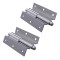 Balama ingenuncheata, din aluminiu, pentru usa, saten, pe stanga, H 120 mm, 2 buc / set