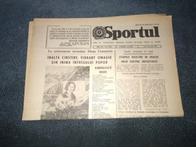 ZIARUL SPORTUL 7 IANUARIE 1982 foto