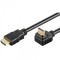 Cablu HDMI 90 grade 3m v2.0 3D Ethernet High Speed WELL