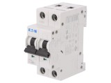 Intrerupator de supracurent Eaton 6A 2P FAZ-B6/2 pentru sina DIN, 230/400V AC, 15kA
