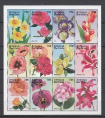 Antigua,Barbuda - FLORI DIVERSE - MNH foto