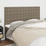 Cumpara ieftin Tăblii de pat, 4 buc, gri taupe, 90x5x78/88 cm, textil