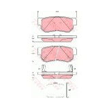 Set placute frana Trw GDB3432, parte montare : Punte spate