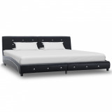 Cadru de pat, negru, 180 x 200 cm, piele artificiala GartenMobel Dekor, vidaXL