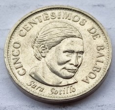 398. Moneda Panama 5 centesimos de balboa 2008