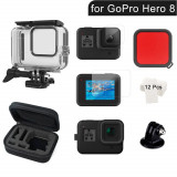 Cumpara ieftin Set accesorii camera actiune GoPro Hero 8: carcasa subacvatica 60m, husa, folie