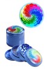 Grinder metalic Black Leaf Mandala, 4 parti, O50mm