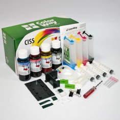Sistem CISS ColorWay pentru Canon MG5450/MG6450 cu cerneala 5x100 ml. (pigment black) foto