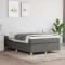 vidaXL Cadru de pat box spring, gri &icirc;nchis, 120x200 cm, textil