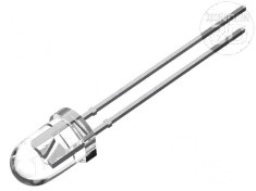 LED 5mm Portocalie 60&deg; Convex - Nr. Term: 2