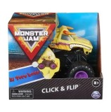 Masinuta Monster Jam Click Flip - El Toro Loco, scara 1:43