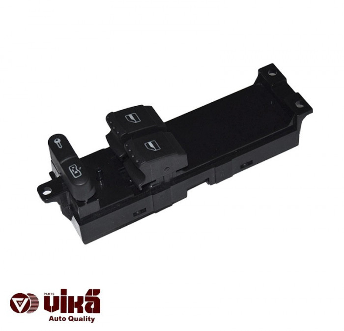 Comutator Mecanism ridicare geam Skoda Fabia 1 6Y 2000-2007; Skoda Octavia 1 1U 1996-2010; buton geam usa fata stanga 1J3959857A ( sofer), cu 6 pini