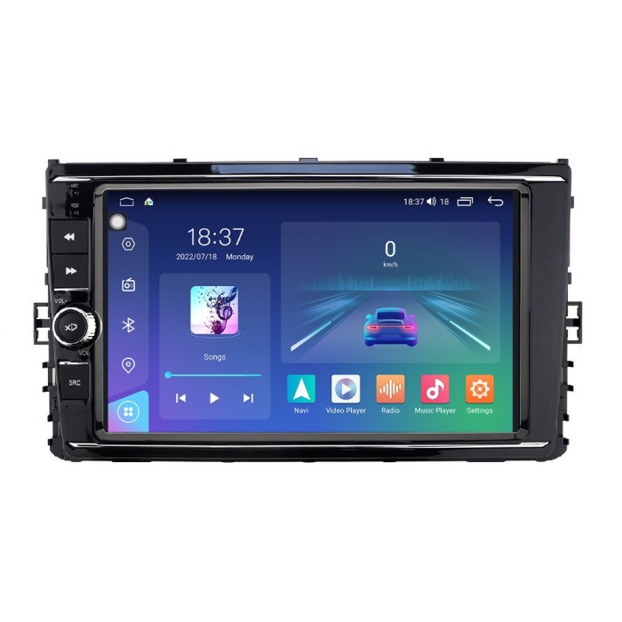 Navigatie dedicata cu Android VW T-Roc dupa 2017, 8GB RAM, Radio GPS Dual Zone,