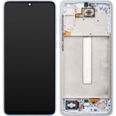 Display cu Touchscreen Samsung Galaxy A33 5G A336, cu Rama, Albastru, Service Pack GH82-28143C foto