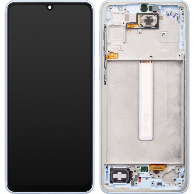 Display cu Touchscreen Samsung Galaxy A33 5G A336, cu Rama, Albastru, Service Pack GH82-28143C foto