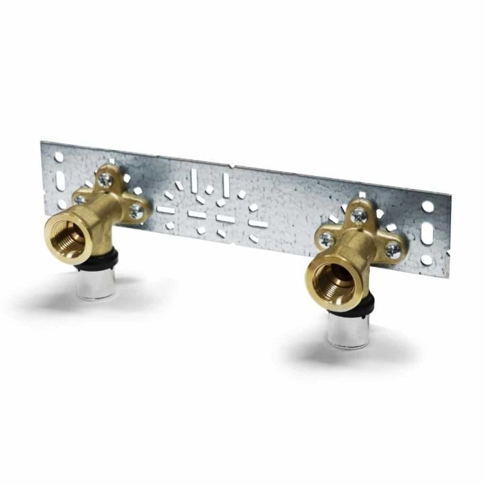 Fiting de presare unghi de perete 16 x 2 - 1/2&quot; placă de montaj