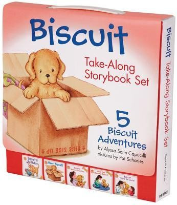 Biscuit Take-Along Storybook Set: Biscuit&amp;#039;s Birthday; Meet Biscuit!; Biscuit&amp;#039;s Show and Share Day; Mind Your Manners, Biscuit!; Biscuit Visits the Doc foto