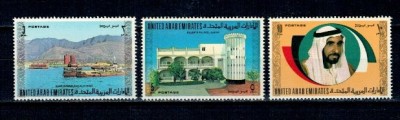 Emiratele Arabe Unite 1973 - Uzuale, vederi, Mi10-12 neuzate foto