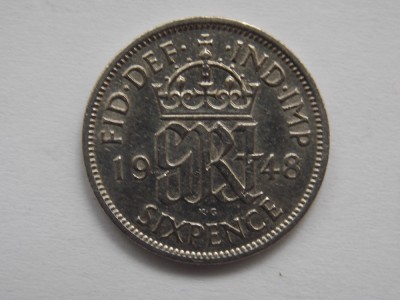 SIX PENCE 1948 GBR foto