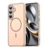 Husa Matte MagSafe pentru Samsung Galaxy S25 Fe, protectie completa, contur Bej