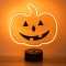 Lampă LED Halloween, Model Dovleac, Lumină Statică, Portocaliu, 22x8x26.5cm, 3V, 0.06W, Plastic