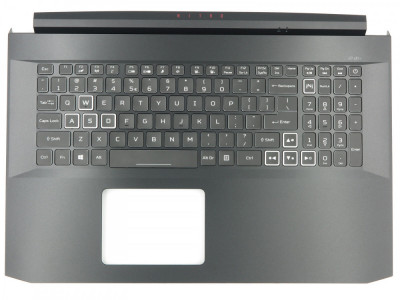 Carcasa superioara cu tastatura palmrest Laptop, Acer, Nitro 5 AN517-54, 6B.QCUN2.001, cu iluminare RGB, layout US foto