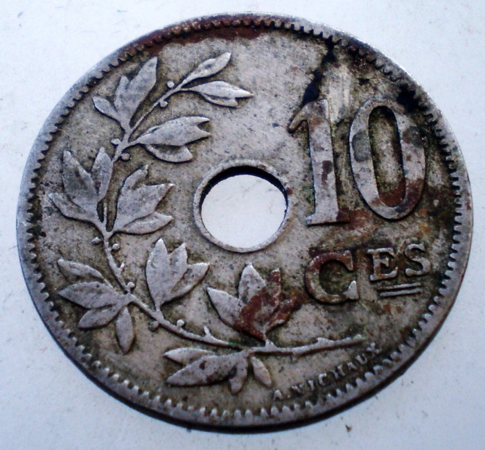7.429 BELGIA 10 CENTIMES 1904 BELGIQUE