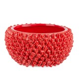 Cumpara ieftin Vaza flori ceramica rosie Pinecone &Oslash;31x16,5h