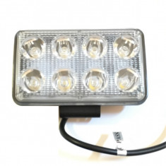 Proiector LED Auto Offroad 8 LEDuri 24W 12V/24V Dreptunghiular foto