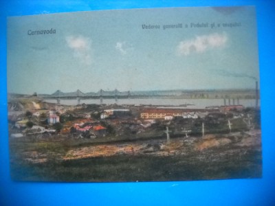 HOPCT 460 L - VEDERE GENERALA 1923 A ORASULUI-CERNAVODA-CT-CIRCULATA foto