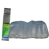 Cumpara ieftin Parasolar Auto Aluminiu RoGroup 70x150cm, Argintiu, Pliabil, Reflectorizant, Interior, Ventuze