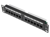 Patch Panel LANBERG Negru 12 Porturi Cat 6 RACK 10"
