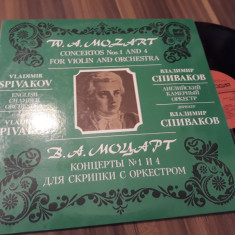 VINIL MOZART VLADIMIR SPIVAKOV CONCERTOS NOS.1 AND 4 FOR VIOLIN MELODIA URSS