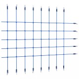 Plasă de cățărat, albastru, 200x150 cm