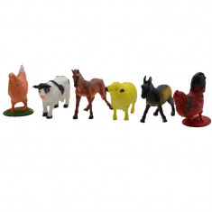 Set 6 figurine animale domestice 8 cm Midex 438871, Multicolor foto