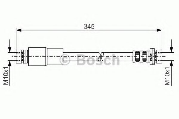 Conducta / cablu frana FORD FUSION (JU) (2002 - 2012) BOSCH 1 987 476 058
