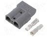 Conector alimentare DC, 0,6kV, 2 pini, seria AXC50, {{Dimensiune pin}}. AMPHENOL - AXC508H8