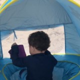 Cort de Plajă pentru Copii cu Mini Piscină și Accesorii - Protecție Solară Pliabil