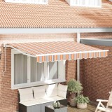 vidaXL Cortina Retractabilă Dungă Multicolor 350x200 cm țesătură