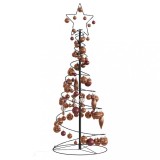 Pom de Crăciun cu LED-uri 80 LED-uri alb cald 120 cm