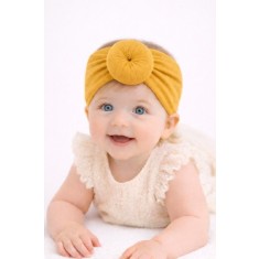 Bentita turban lata galben mustar