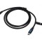 Cablu USB 2.0 Mini B la USB C, 0.5m, Negru