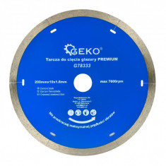 Disc diamantat, 200mm x 10 x 1.6mm, Geko PREMIUM, G78333