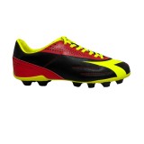 Ghete Fotbal Copii Diadora 750MD III Negru/Rosu - Ghete Sport Copii Sintetice, Talpa Cauciuc