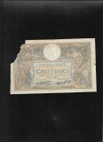 Franta 100 franci francs 1927! seria430970311 colt lipsa