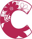Cumpara ieftin Sticker decorativ, Litera C, Rosu, 72 cm, 7484ST-2, Oem