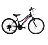 Bicicleta MTB UMIT Explorer Lady, culoare negru/roz, roata 26&quot;, cadru din otel Cod:52634000002