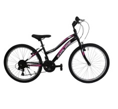 Bicicleta MTB UMIT Explorer Lady, culoare negru/roz, roata 26&quot;, cadru din otel Cod:52634000002