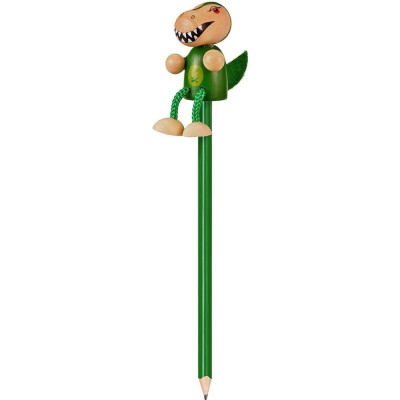 Creion cu figurina lemn T-Rex Fiesta Crafts FCP-5163 foto